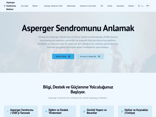 Asperger Sendromu Rehberi